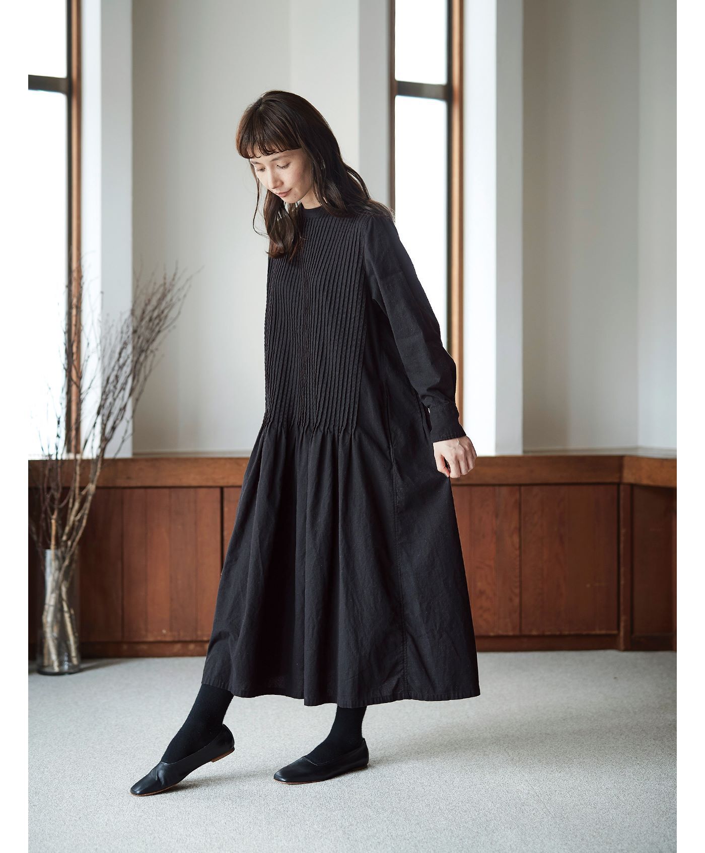 国産品 サニークラウズ 魔女のタックワンピース〈レディース〉｜Sunny ワンピース