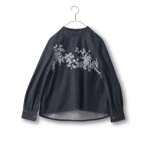 Sunny clouds | サニークラウズ氷の結晶刺繍トップス〈レディース〉