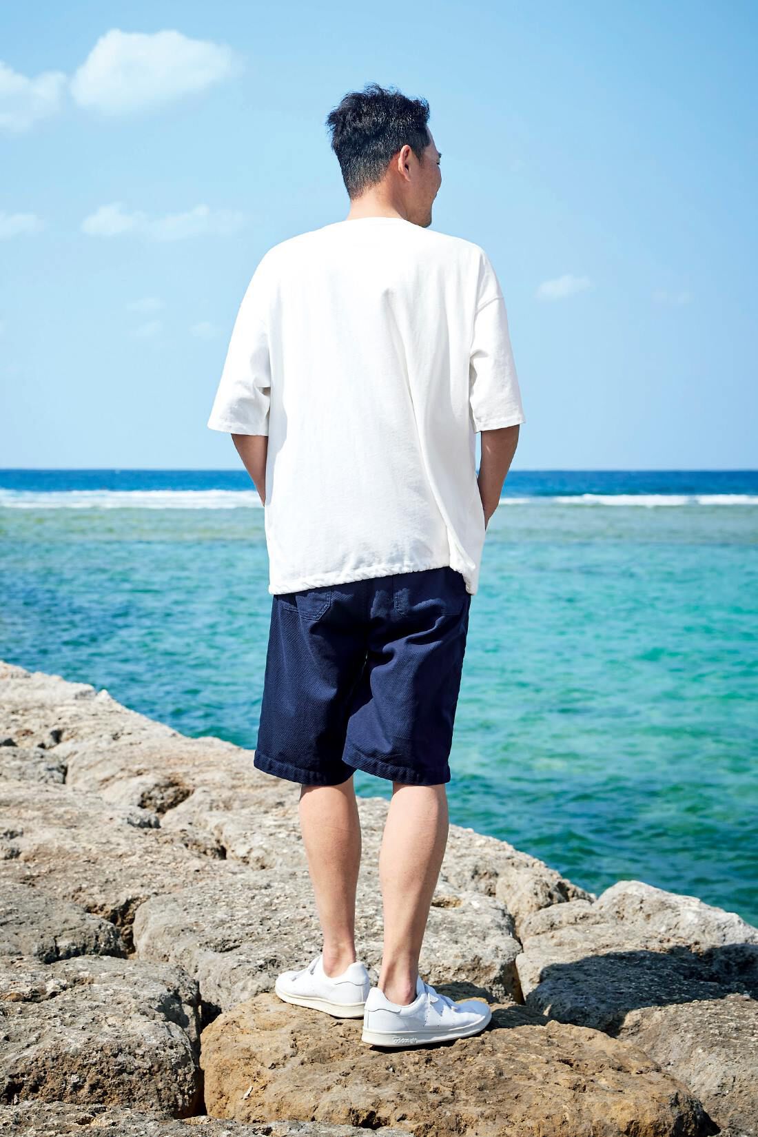Sunny clouds［サニークラウズ］|サニークラウズ　しっかりワッペンTシャツ〈メンズ〉白　