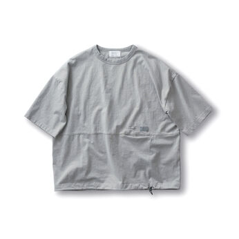 Sunny clouds［サニークラウズ］ | サニークラウズ すそが絞れるＴシャツ〈メンズ〉グレー