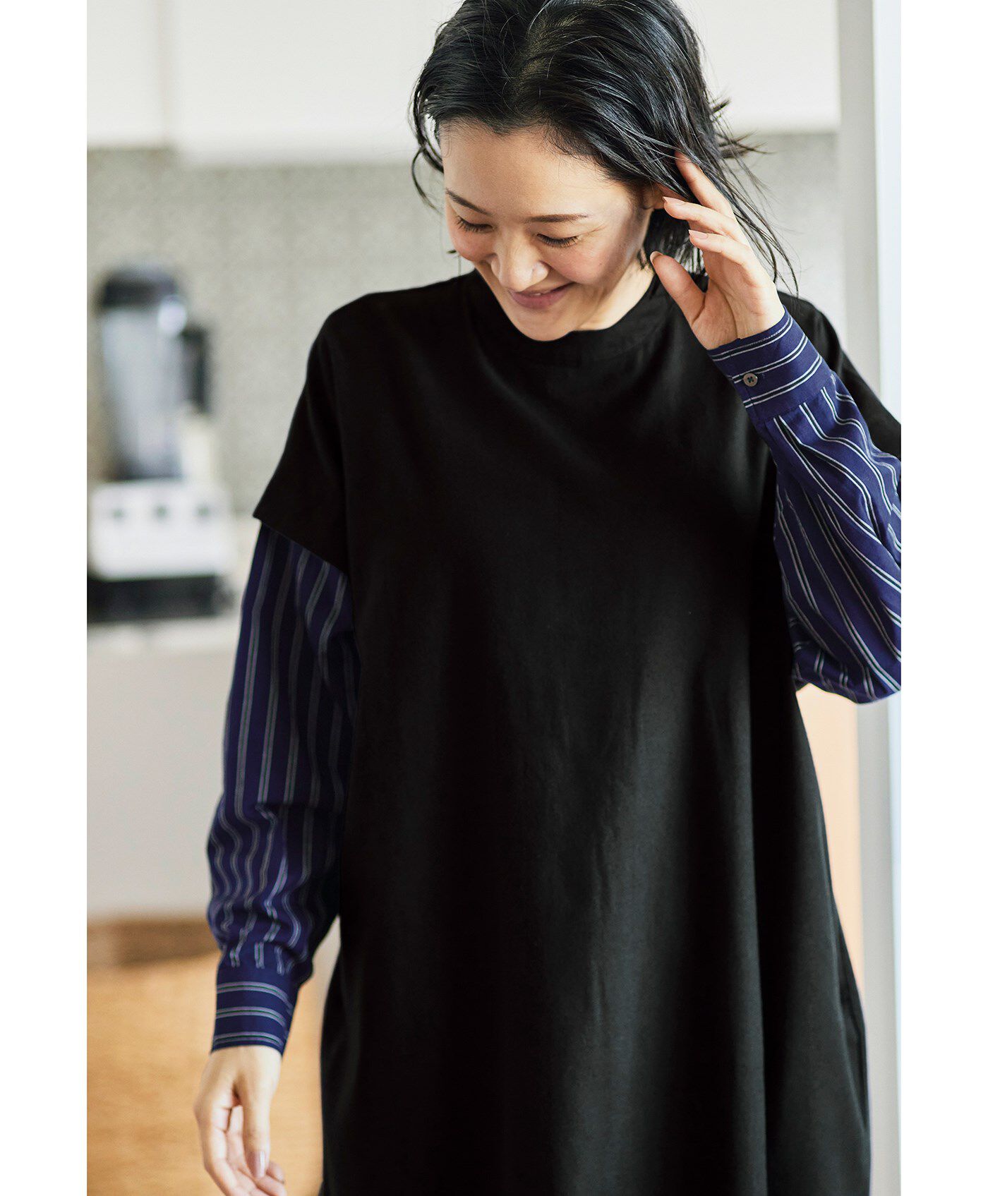 Sunny clouds feat. Shuttle Notes Shuttle clingy one-piece (for women) | Sunny  clouds Sunny clouds FELISSIMO [Official online store]
