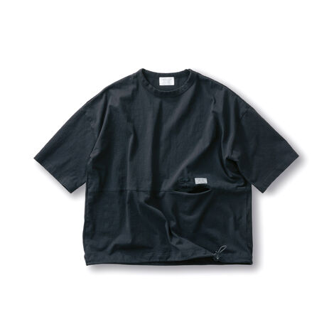 Sunny clouds | サニークラウズ すそが絞れるＴシャツ〈メンズ〉黒