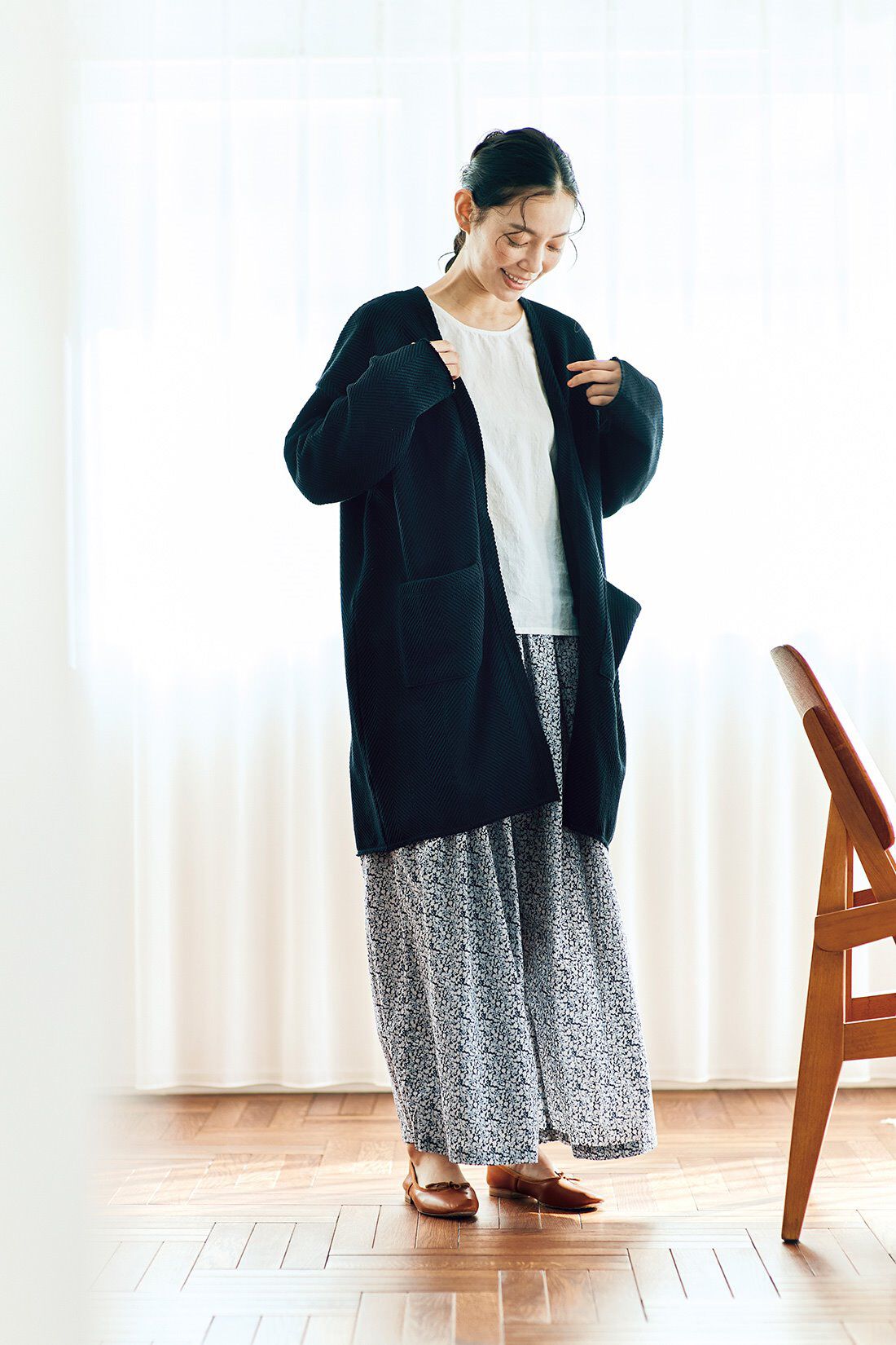 and myera［アンドマイラ］|ａｎｄ　ｍｙｅｒａ　花香るキュロットパンツ