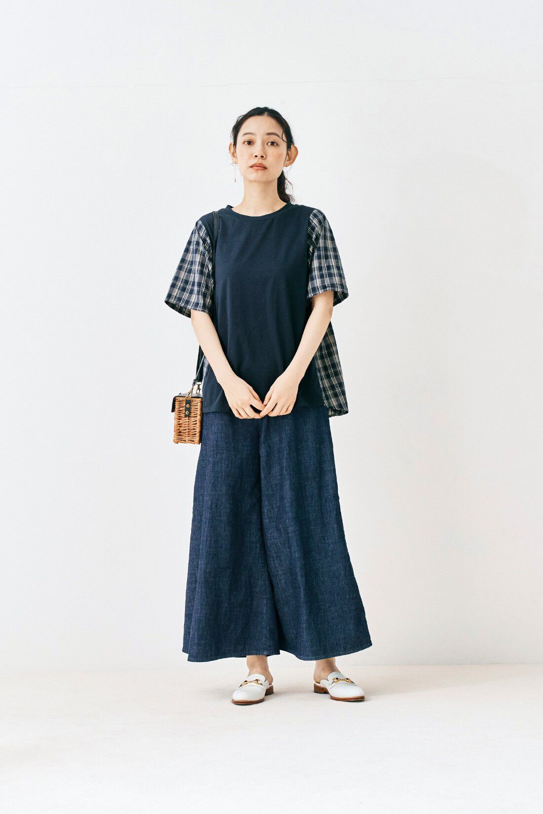 and myera［アンドマイラ］|and myera Tチェックトップス