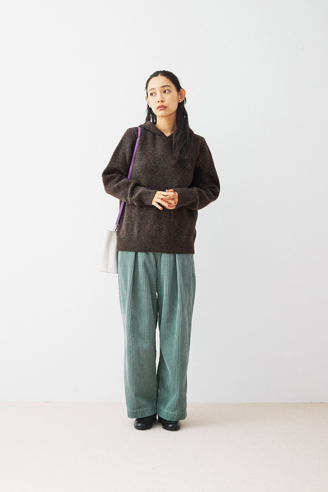 and myera［アンドマイラ］|and myera 毛布のようなパーカー〈茶色〉