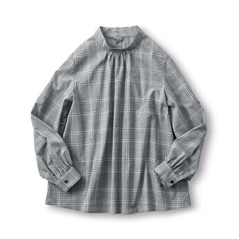 and myera | ａｎｄ　ｍｙｅｒａグレンチェックのブラウス