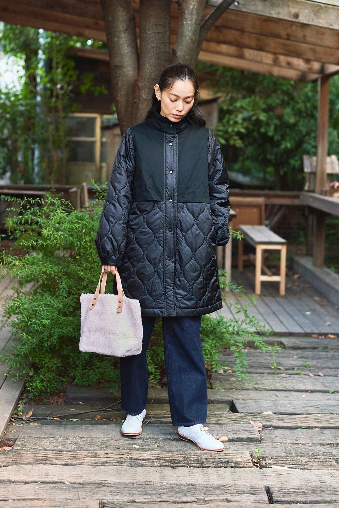 and myera［アンドマイラ］|and myera オーバーヨークキルトコート