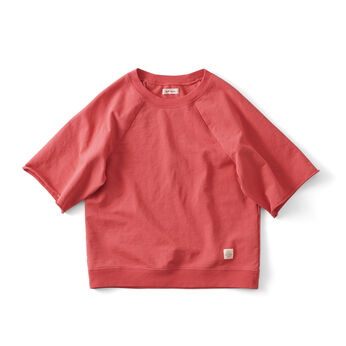 and myera | 裏毛生地 ヴィンテージライク Tシャツ レッド