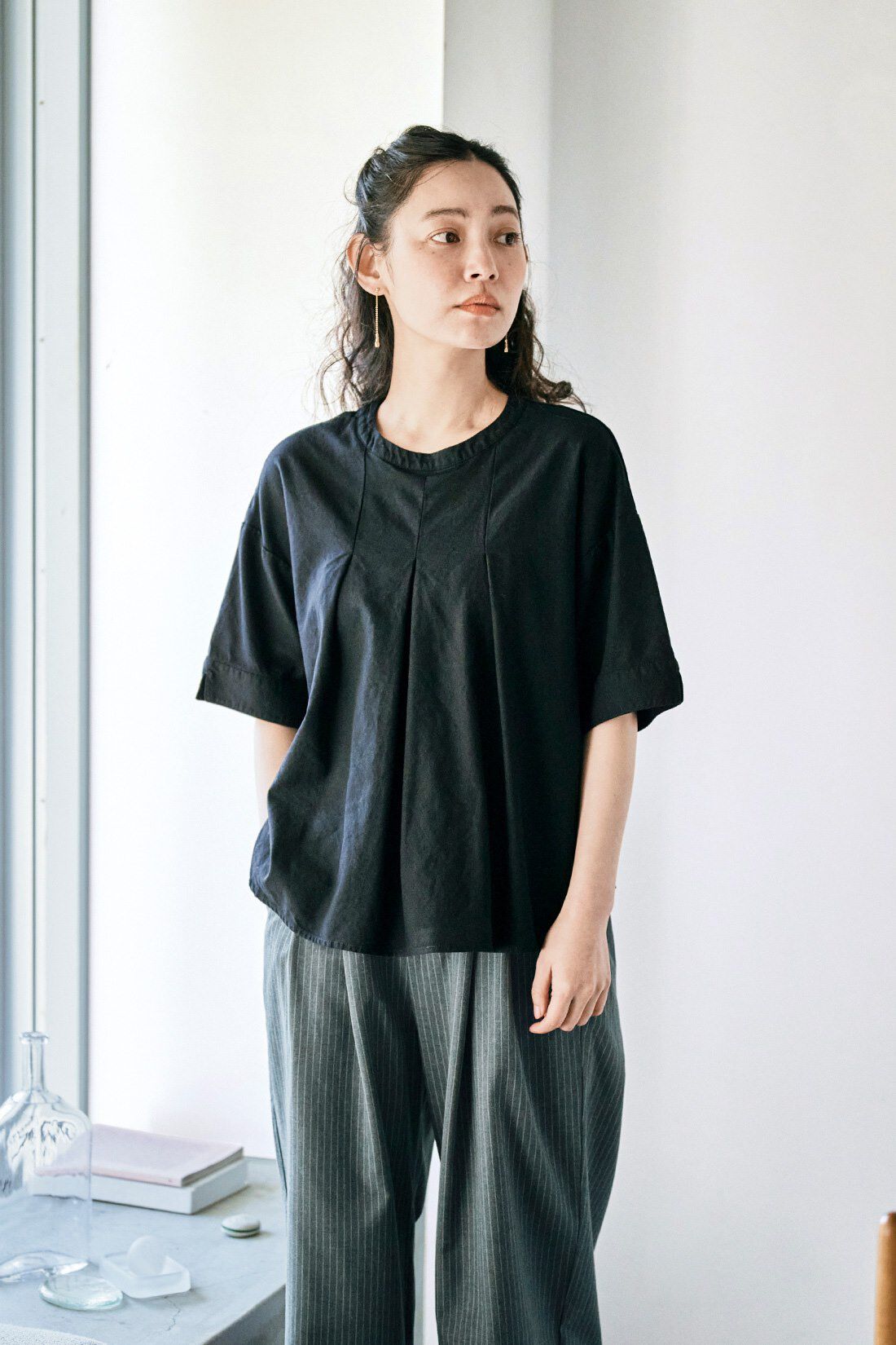 and myera［アンドマイラ］|and myera 布はくのTトップスの会
