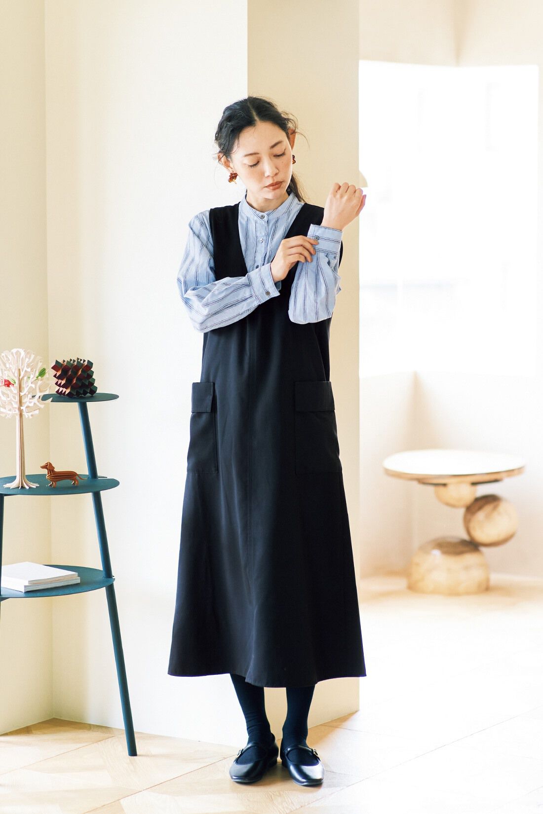 and myera［アンドマイラ］|and myera 大人のエプロンワンピース