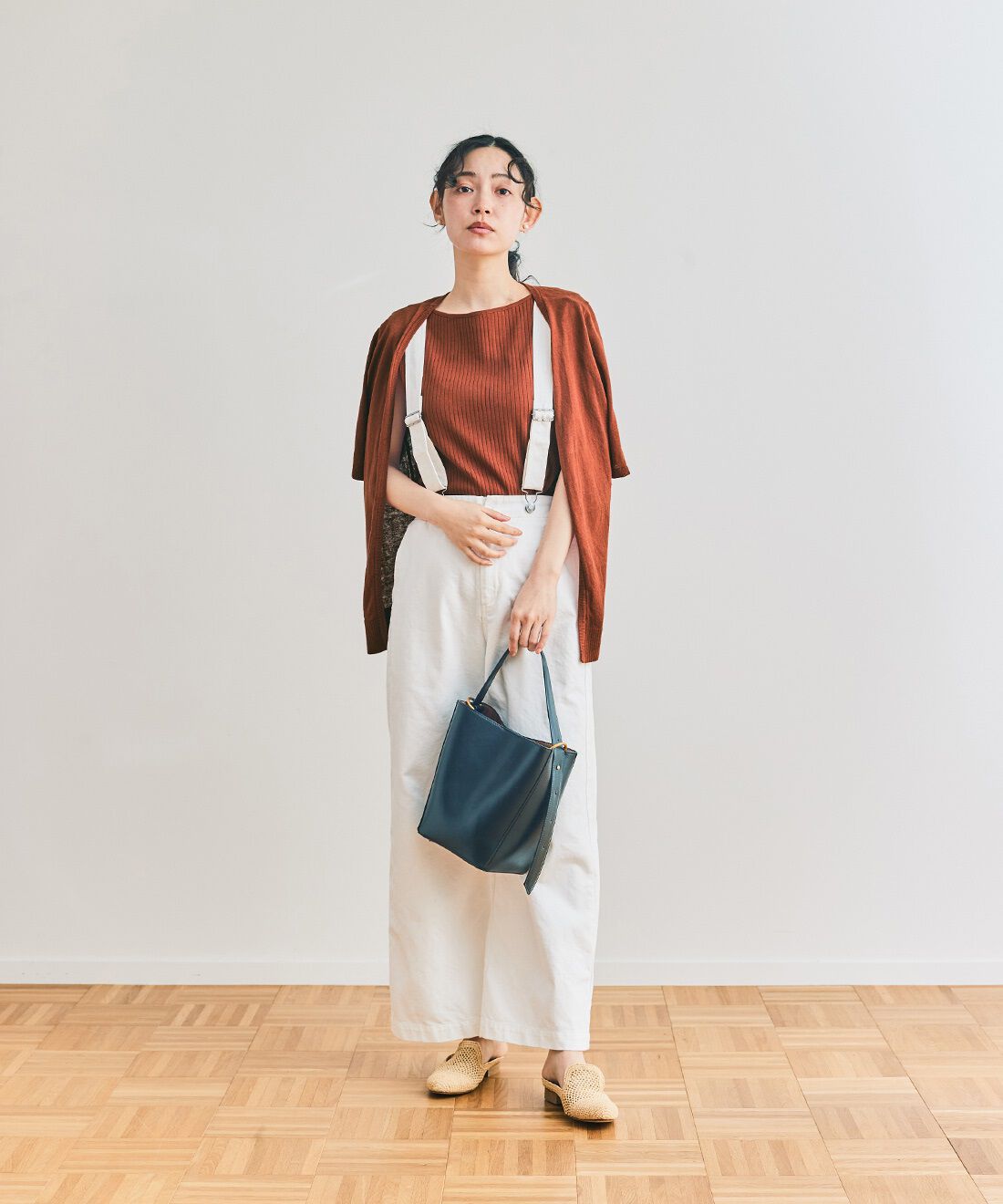 and myera|and myera タンクトップ＆カーディガンセット