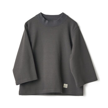 and myera | ハイネック 鹿の子生地 Tシャツ グレー ピンク ネイビー