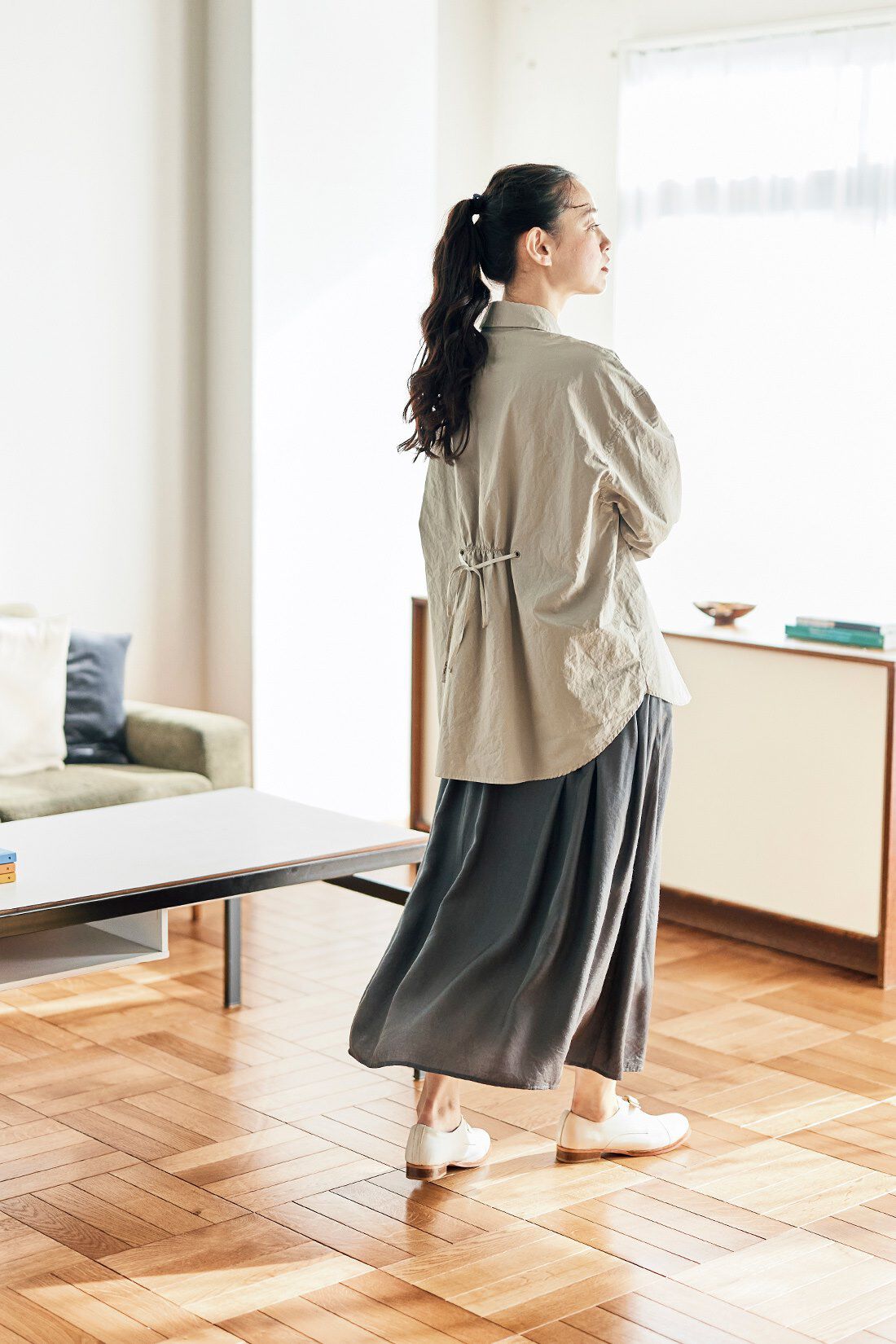 and myera|and myera バックシャンなシャツ