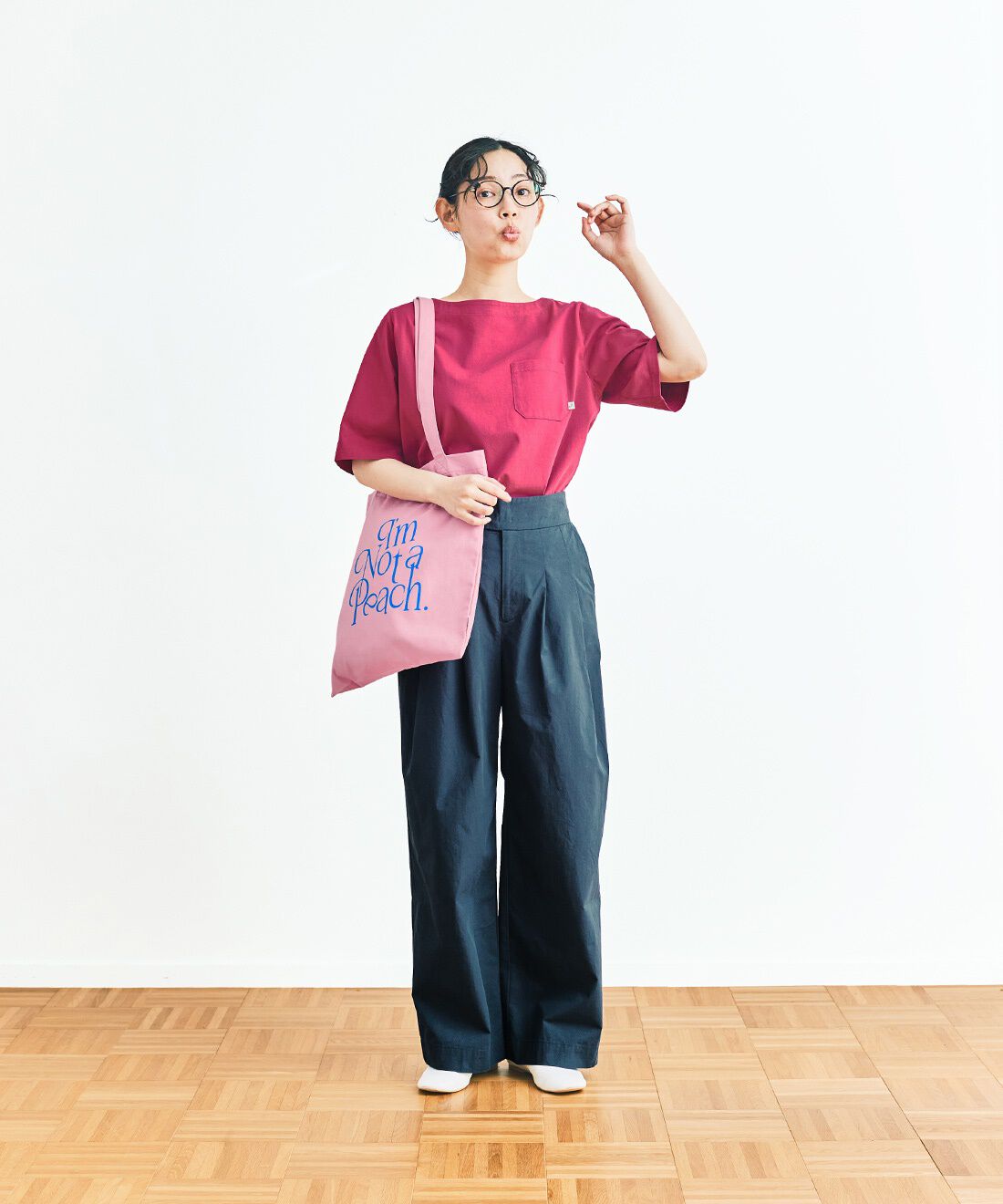 and myera［アンドマイラ］|and myera 桃色のトートバッグ
