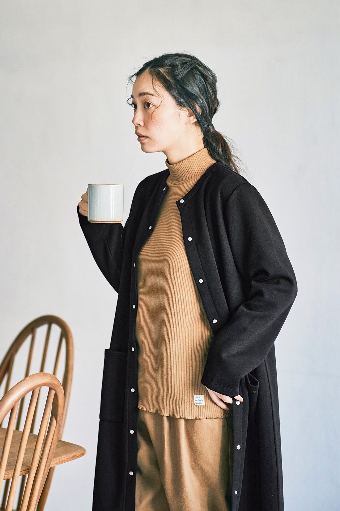 and myera［アンドマイラ］|ａｎｄ　ｍｙｅｒａ　ロングスナップカーディガン