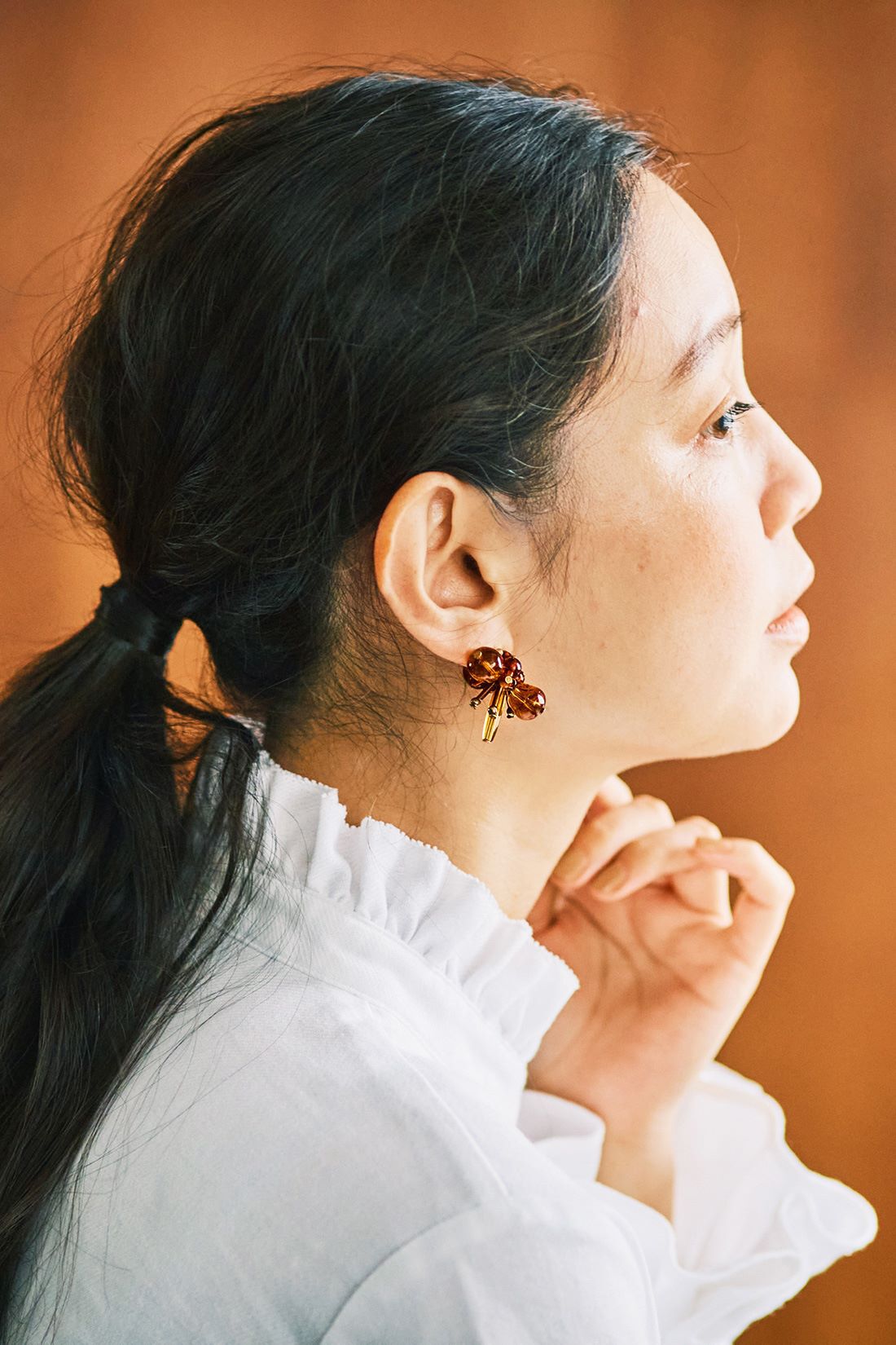and myera|and myera 6種のビーズを使った耳飾り
