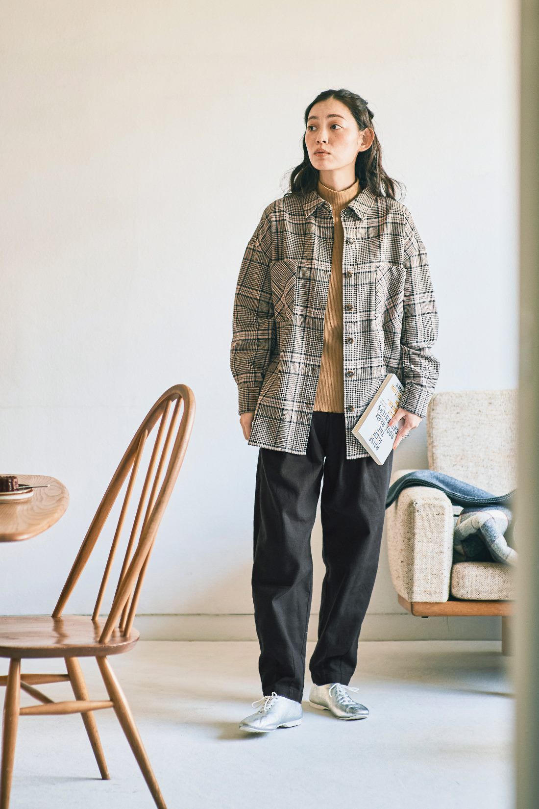 and myera［アンドマイラ］|ａｎｄ　ｍｙｅｒａ　大きなチェックの大きなシャツ