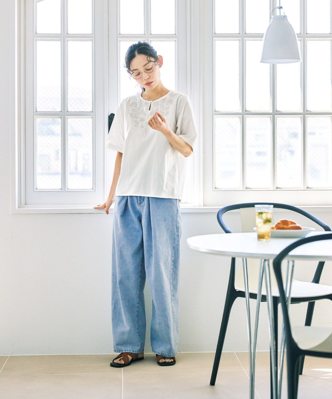 and myera|and myera アイスブルージーンズ