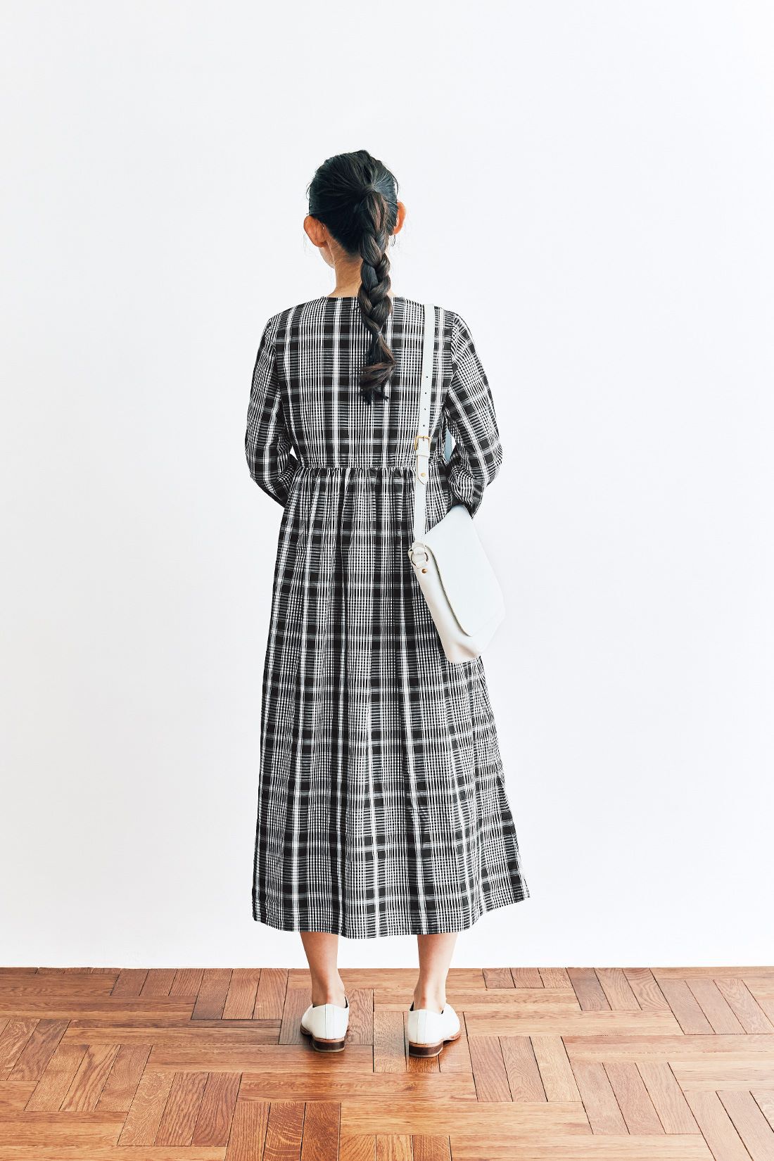 and myera［アンドマイラ］|and myera カシュクールのようなチェックワンピース