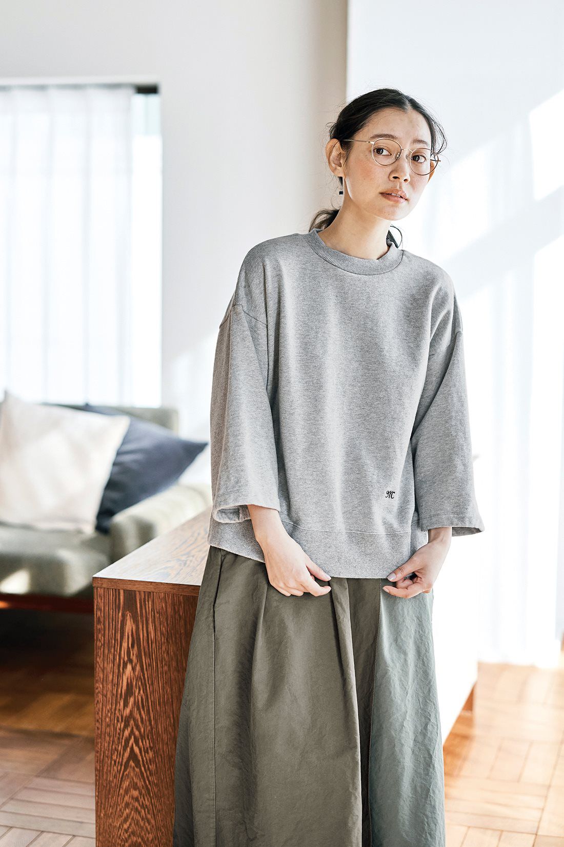 and myera［アンドマイラ］|and myera ほどよくベーシックなトレーナー