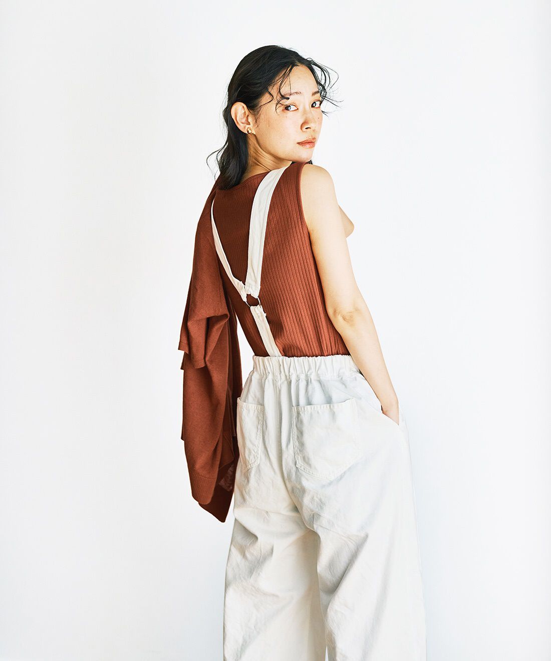 and myera|and myera タンクトップ＆カーディガンセット