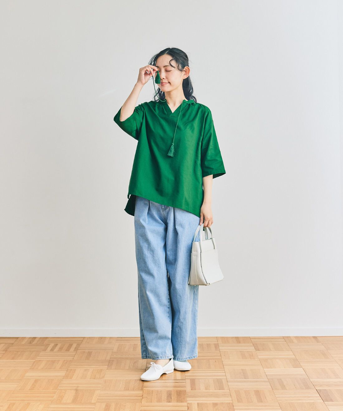 and myera|【初回お試しキャンペーン】and myera タッセルブラウスの会