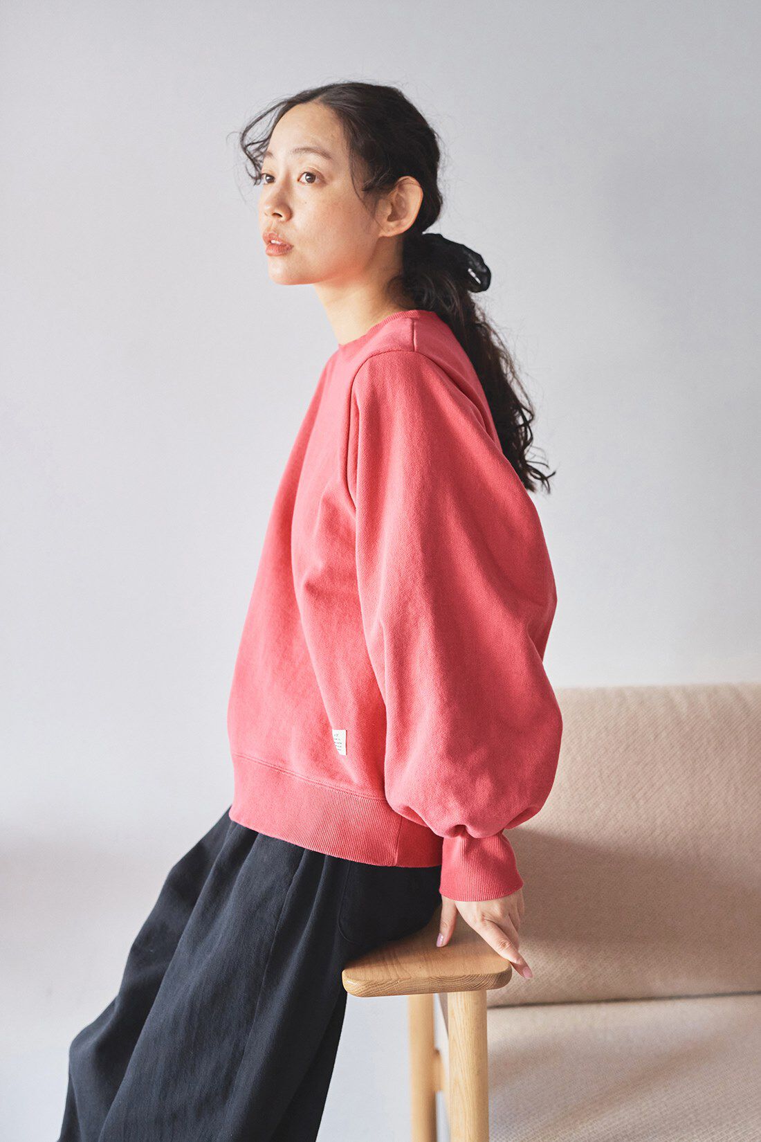 and myera［アンドマイラ］|and myera ボリューム袖トレーナー〈ピンク色〉