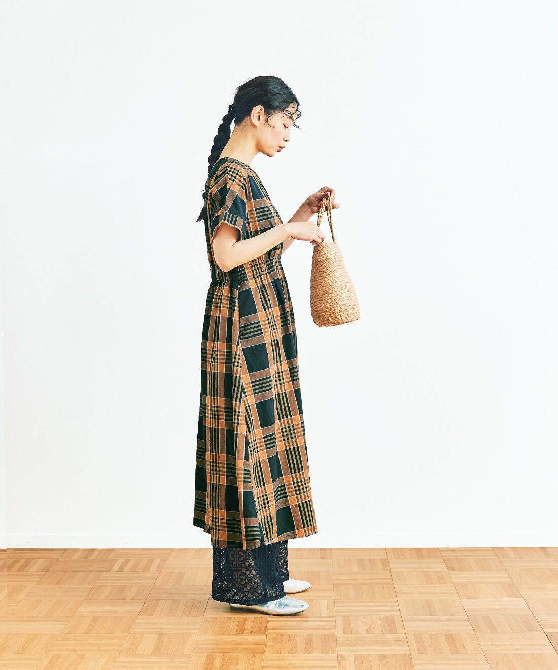and myera［アンドマイラ］|and myera パッチワークレースパンツ〈黒〉