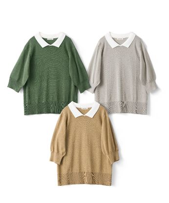and myera［アンドマイラ］ | コットン インナー ポロシャツ