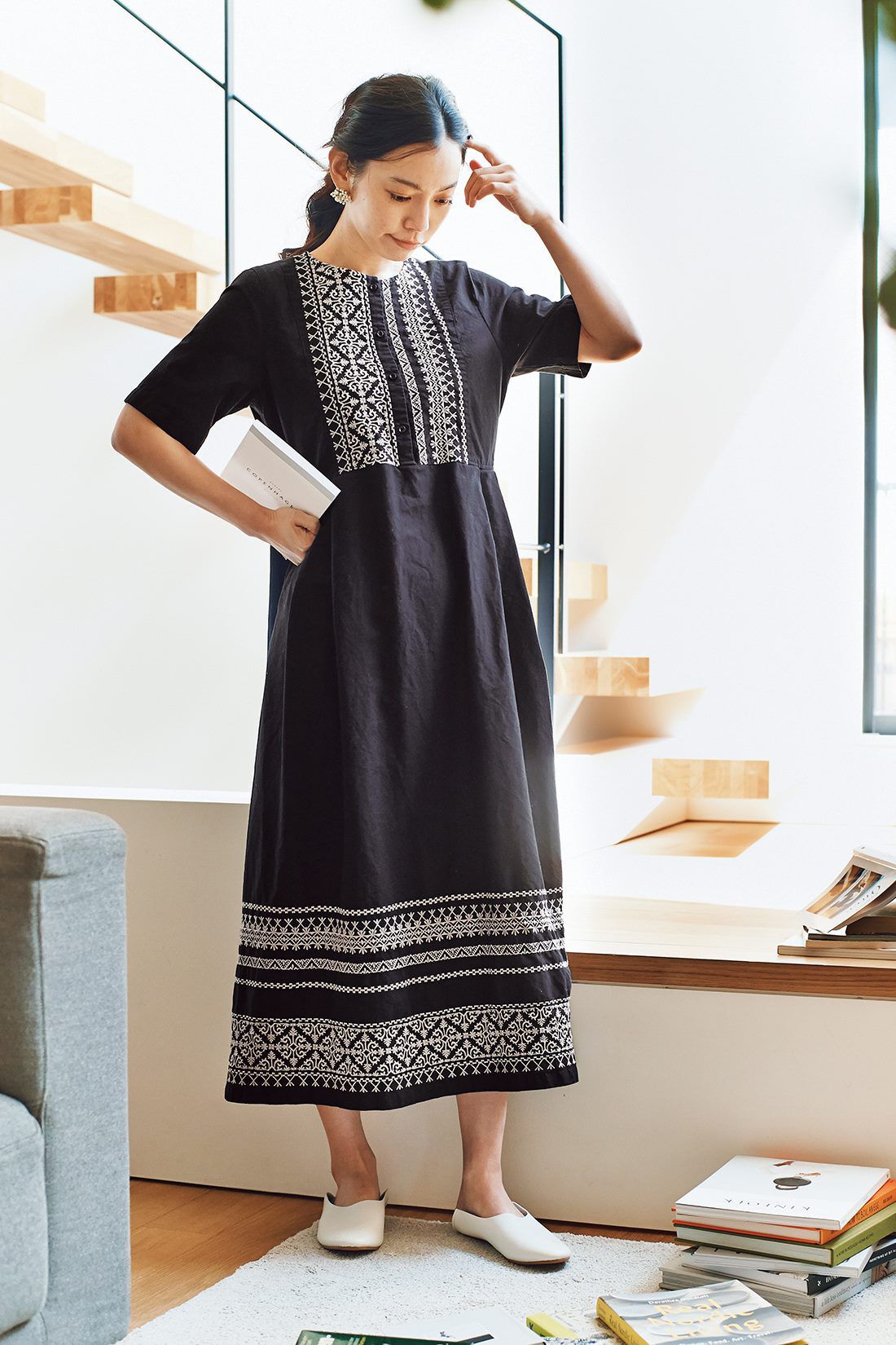 and myera フォークロアワンピース｜レディースファッション・洋服の 