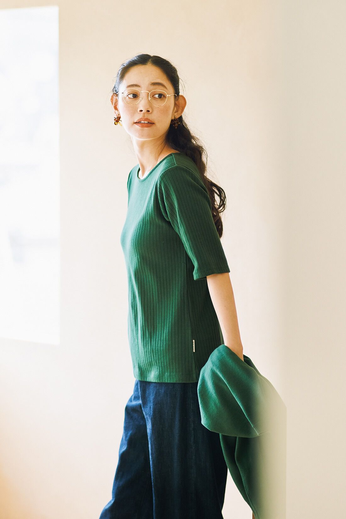 and myera［アンドマイラ］|and myera カーディガンとTシャツのアンサンブルセット