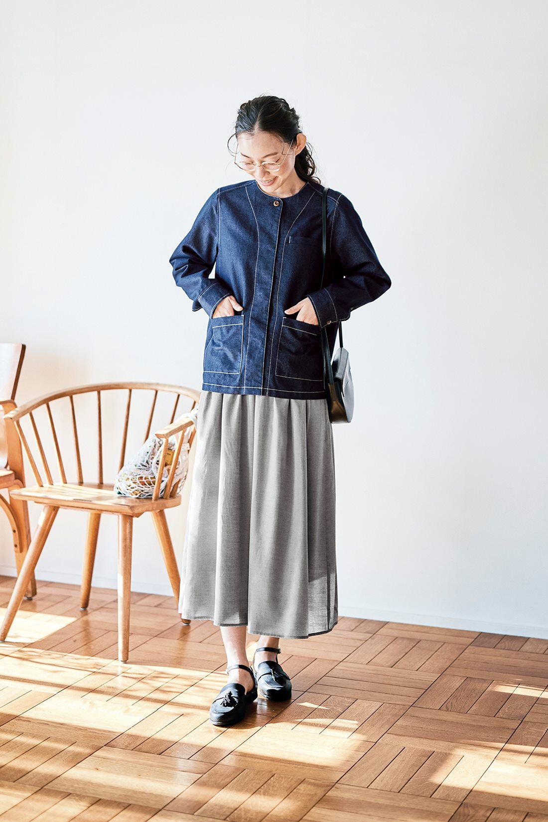 and myera|and myera ライトなジージャン