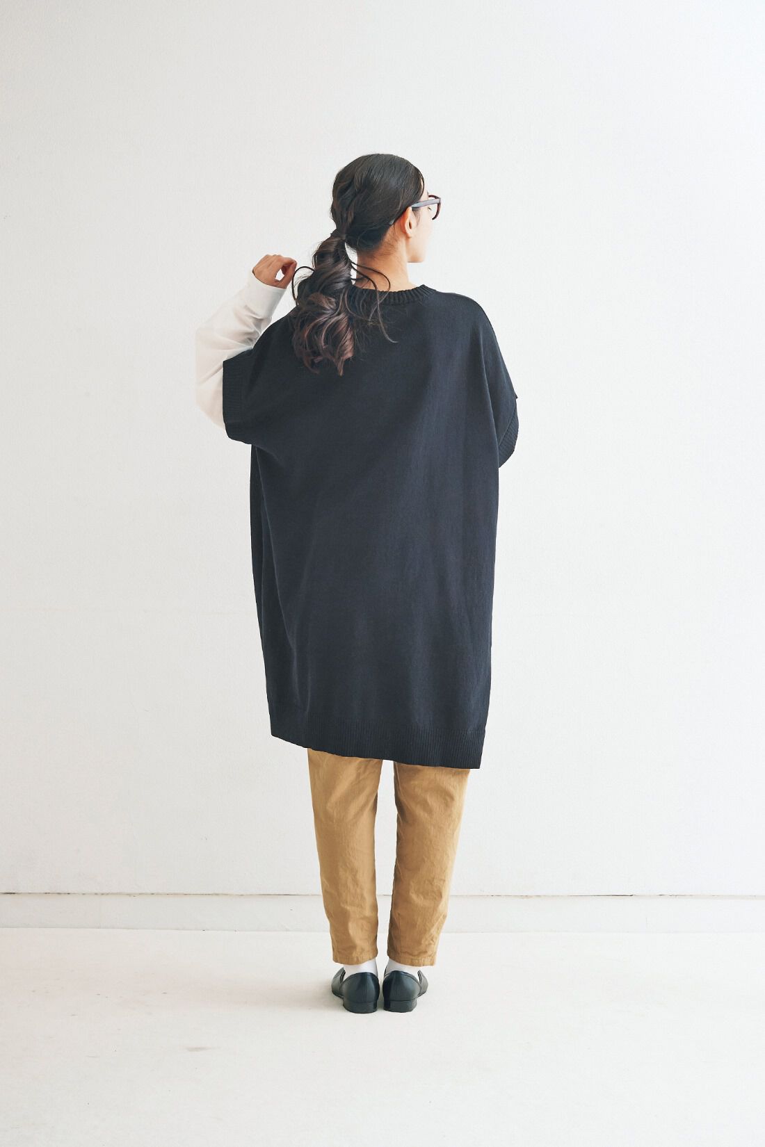 and myera［アンドマイラ］|ａｎｄ　ｍｙｅｒａ　ロングニットベストシャツ