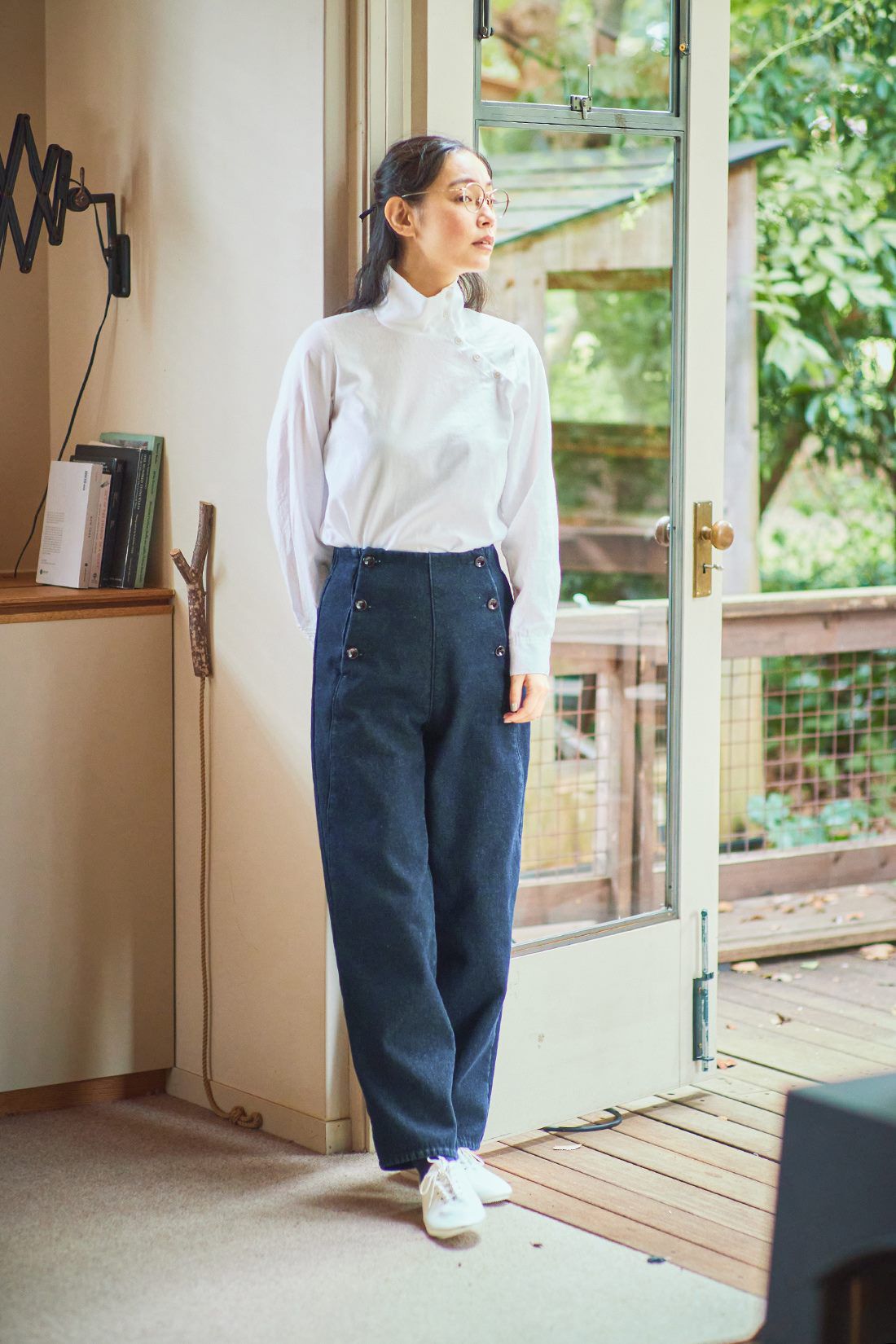 and myera［アンドマイラ］|and myera 裏がフリースのマリンジーンズ
