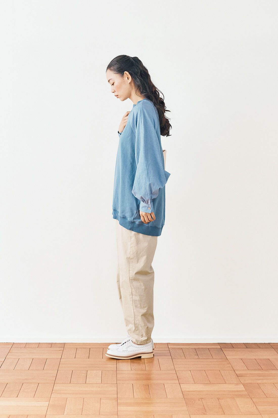 and myera［アンドマイラ］|and myera ベーシックじゃないトレーナー