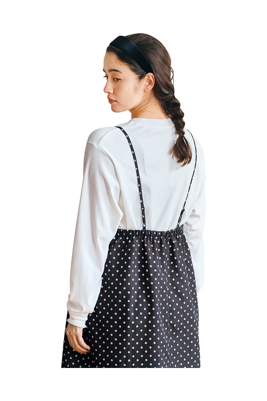 シロップ．|アデリアレトロ×シロップ．　深煎りコーヒーみたいなワンピース〈さくら草柄〉
