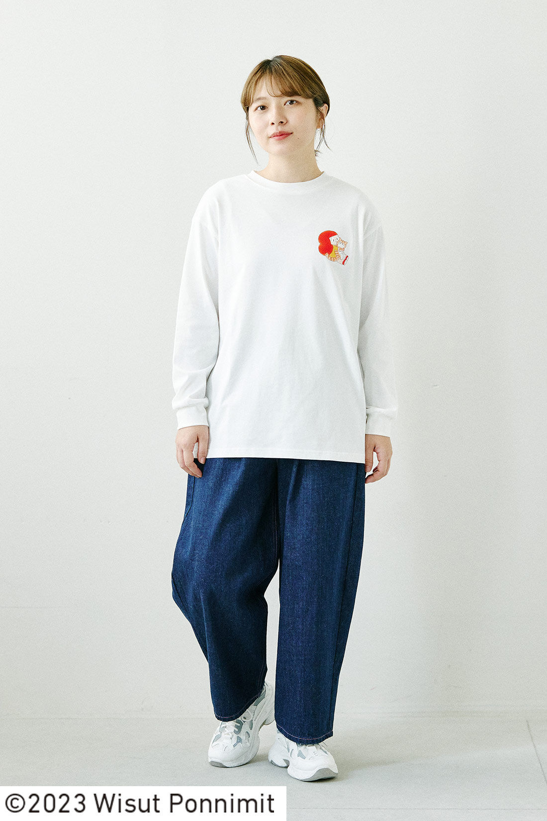 SYRUP. [シロップ．]|マムアンちゃん　やさしいメッセージにキュン　長袖トップス|身長158cm/Mサイズ着用