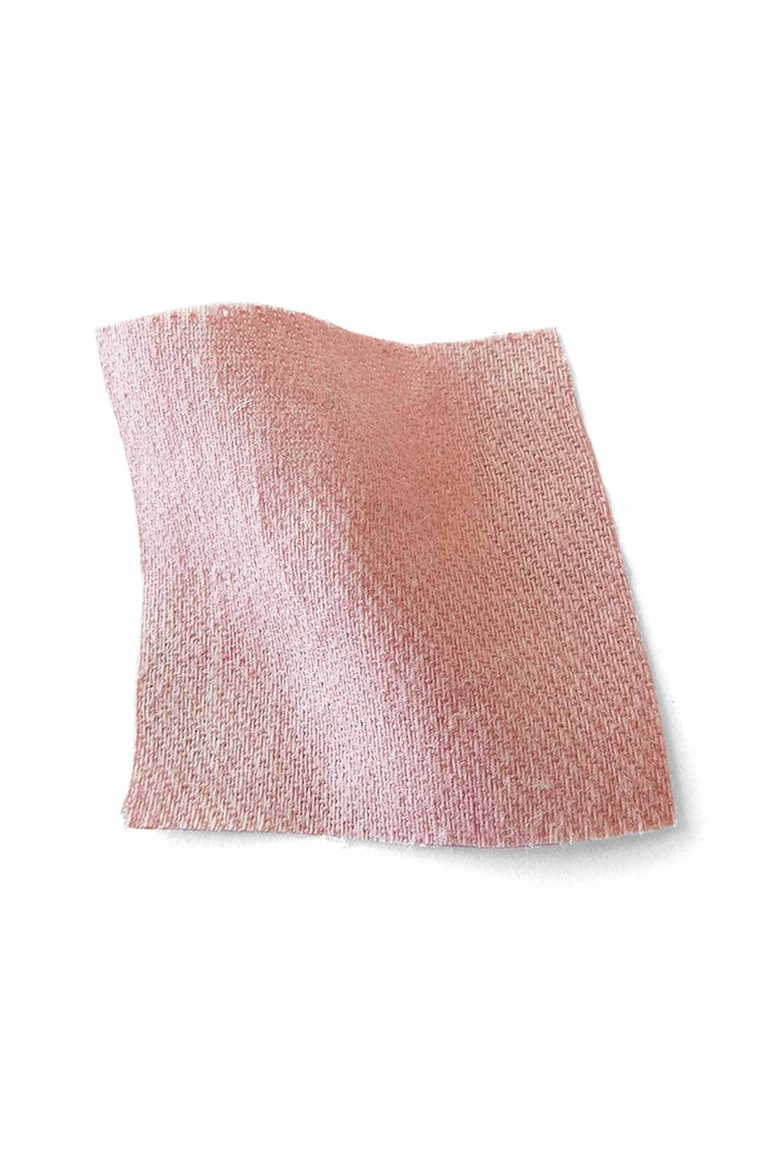 シロップ．|一枚で重ね着で 縁の下の力持ち綿麻パンツ〈くすみピンク〉