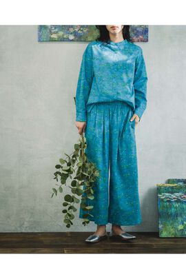 シロップ． | シロップ　ミュージアム部モネシャツ　睡蓮柄