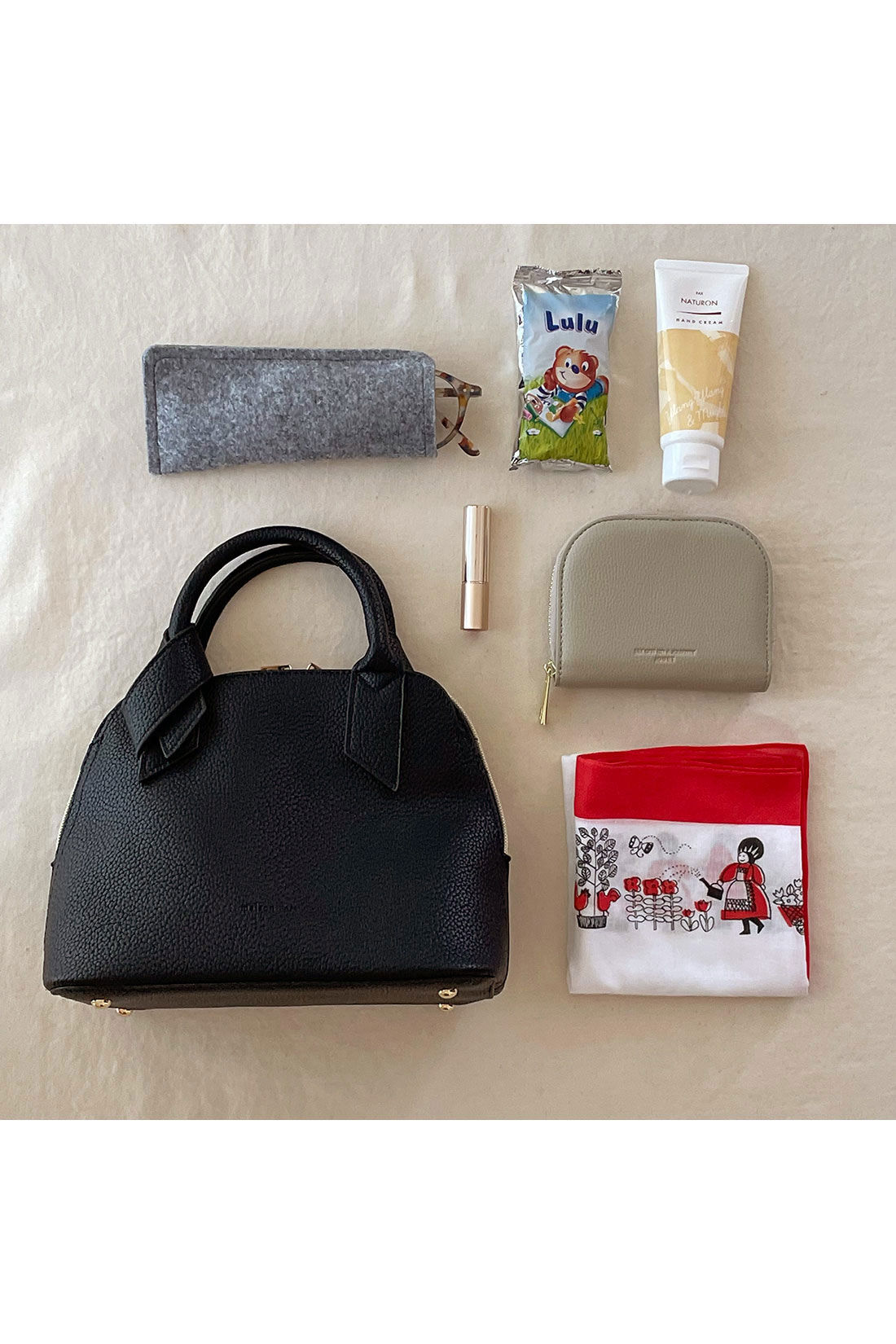 SYRUP. [シロップ．]|【WEB限定】 ハーフムーン二つ折り財布【シロップ．バスケット】