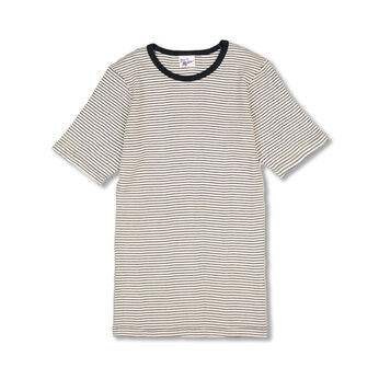 シロップ． | miller リブボーダーＴシャツ〈ネイビー×ホワイト〉