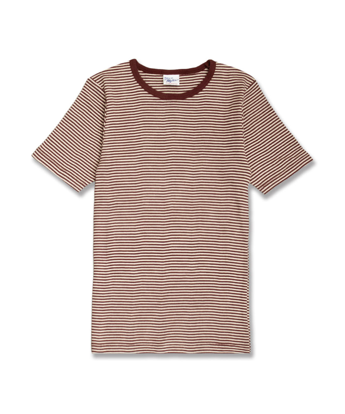 シロップ．|【WEB限定】miller リブボーダーＴシャツ〈レッド×ベージュ〉【シロップ．バスケット】