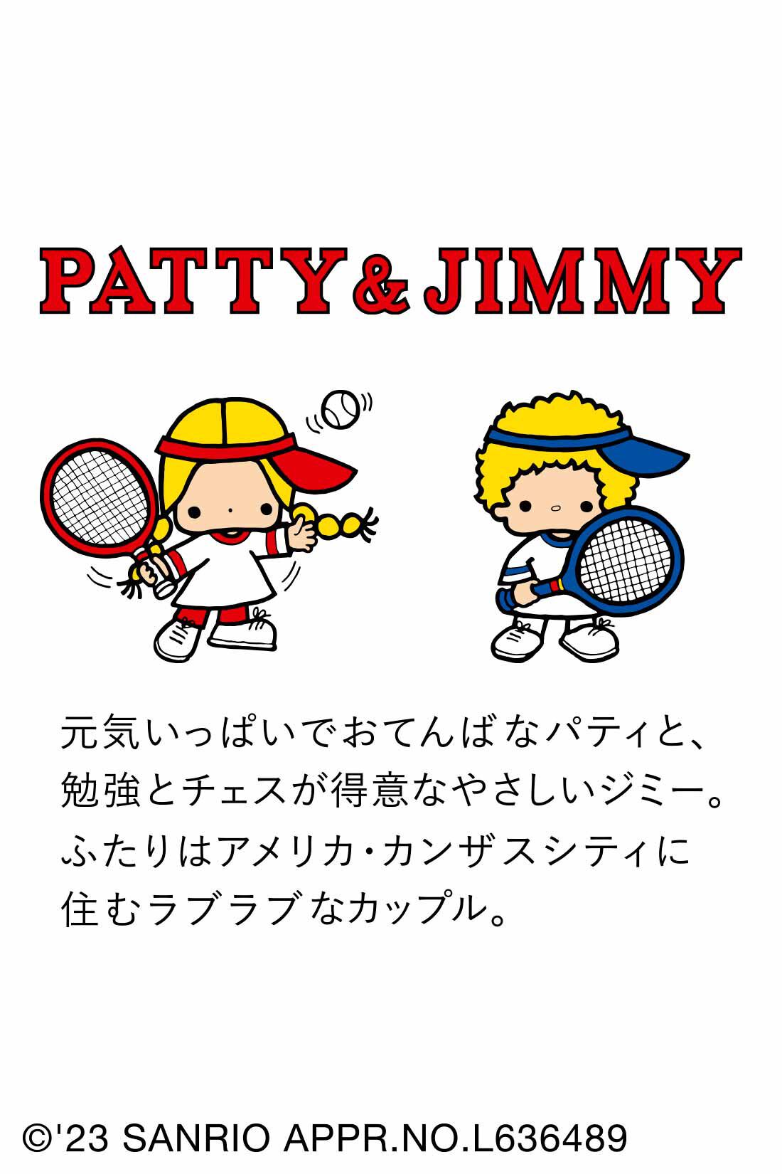 シロップ．|サンリオキャラクターコラボ テニスプレイヤー気分のニットベスト〈パティ＆ジミー〉