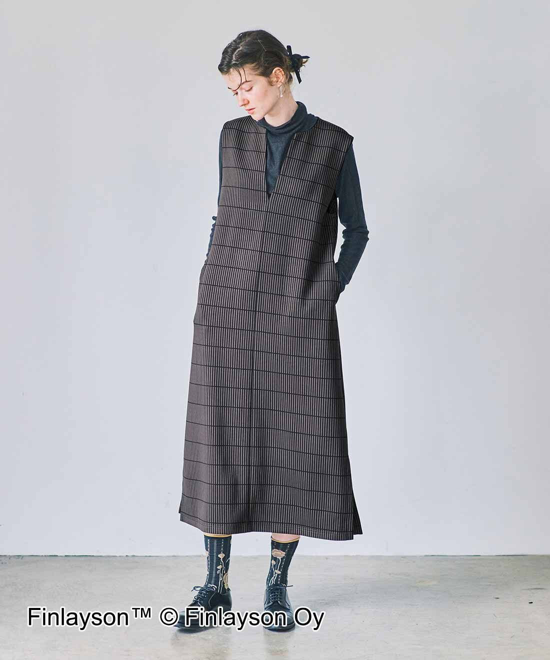 SYRUP. [シロップ．]|フィンレイソン ダンボールニットキーネックジャンスカ〈ルオコ〉