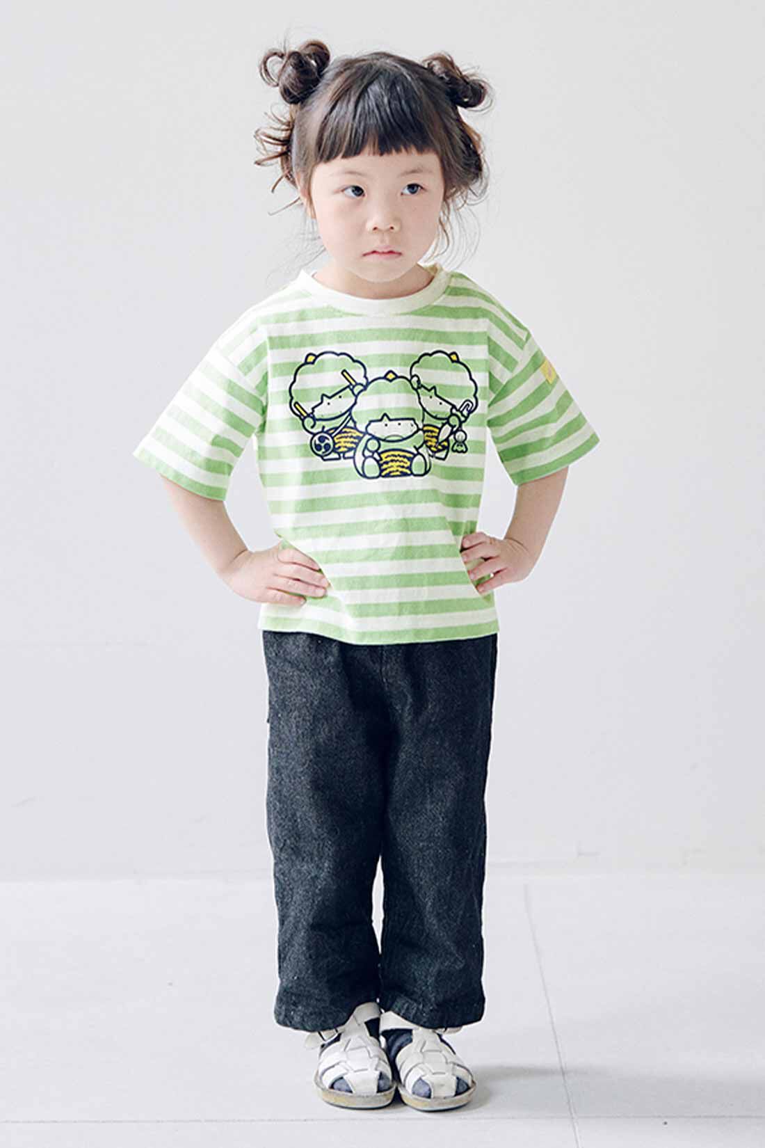サンリオキャラクターコラボ  カラーボーダーのＴシャツの会〈キッズ〉｜はおりもの・ジャケット｜子ども服｜子ども・ベビー・マタニティ｜レディースファッション｜シロップ．