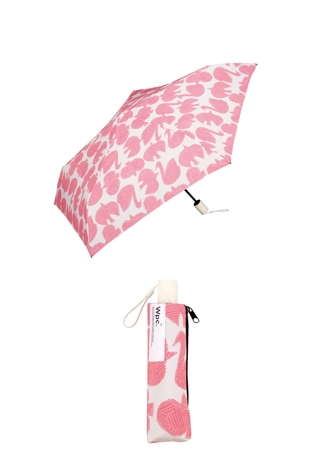 SYRUP. [シロップ．]|【WEB限定】 タイニーオートマティックアンブレラ折りたたみ雨傘【シロップ．バスケット】|2.リントゥピンク