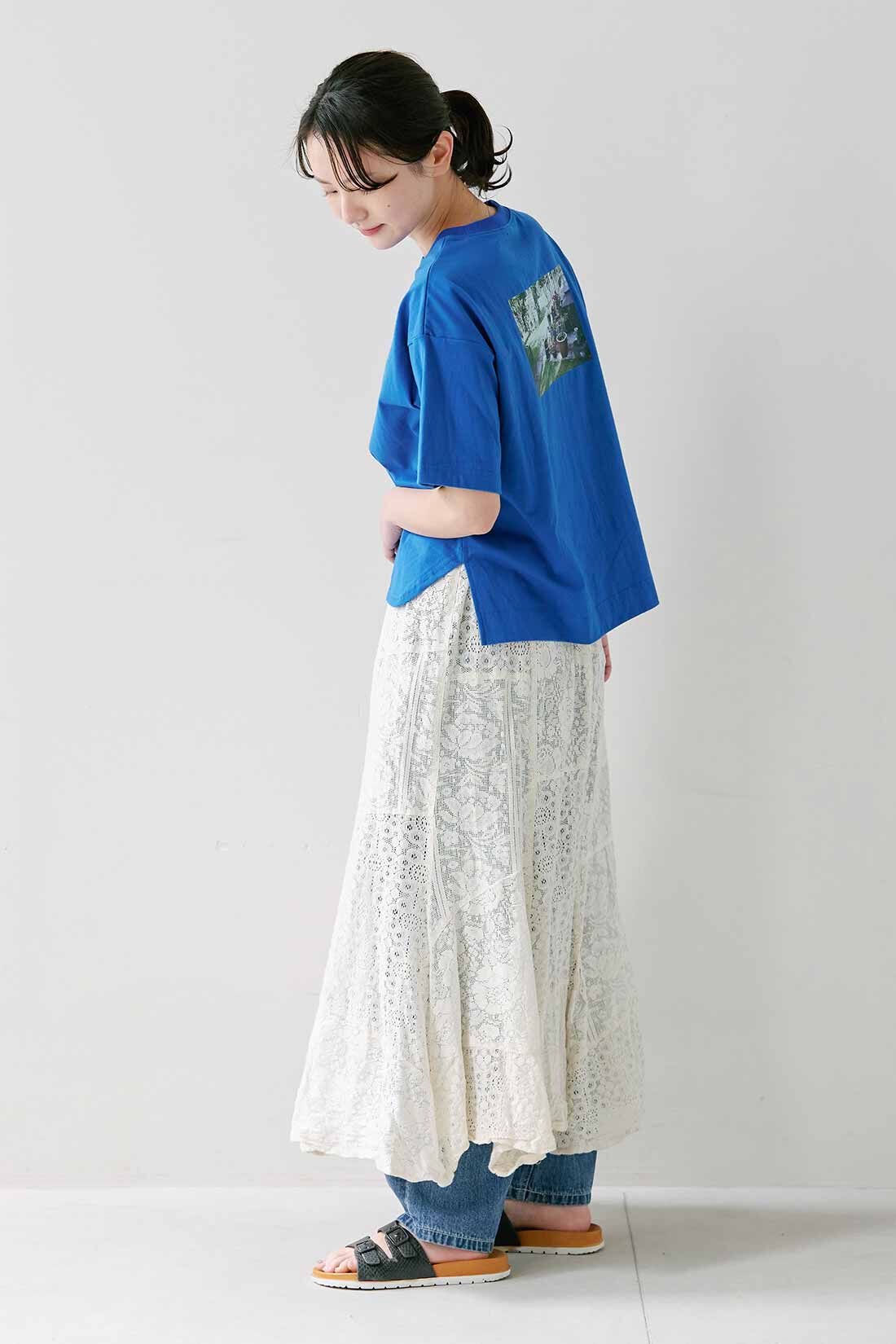 SYRUP. [シロップ．]|シロップ．  イラストレーター よしいちひろさんとつくった 旅の思い出Tシャツ|身長162cm/Mサイズ着用