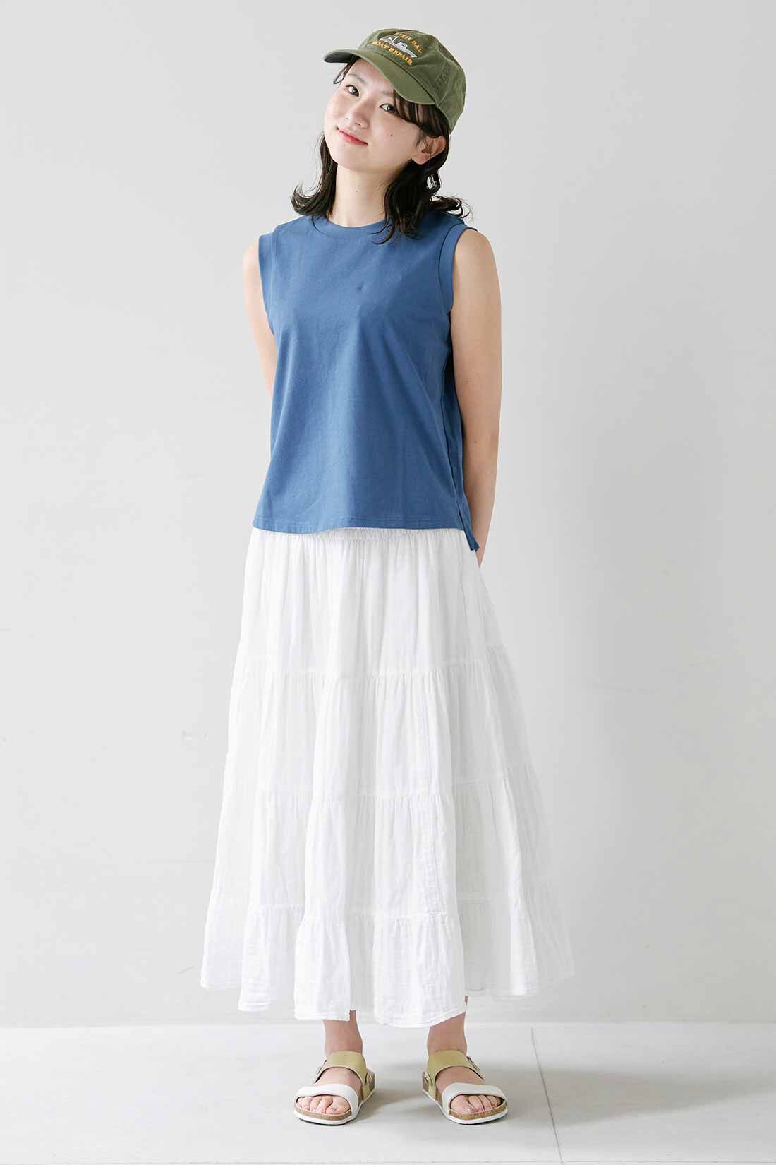 SYRUP. [シロップ．]|シロップ． しっかり隠してくれるコットンタンクトップの会|身長162cm/Mサイズ着用