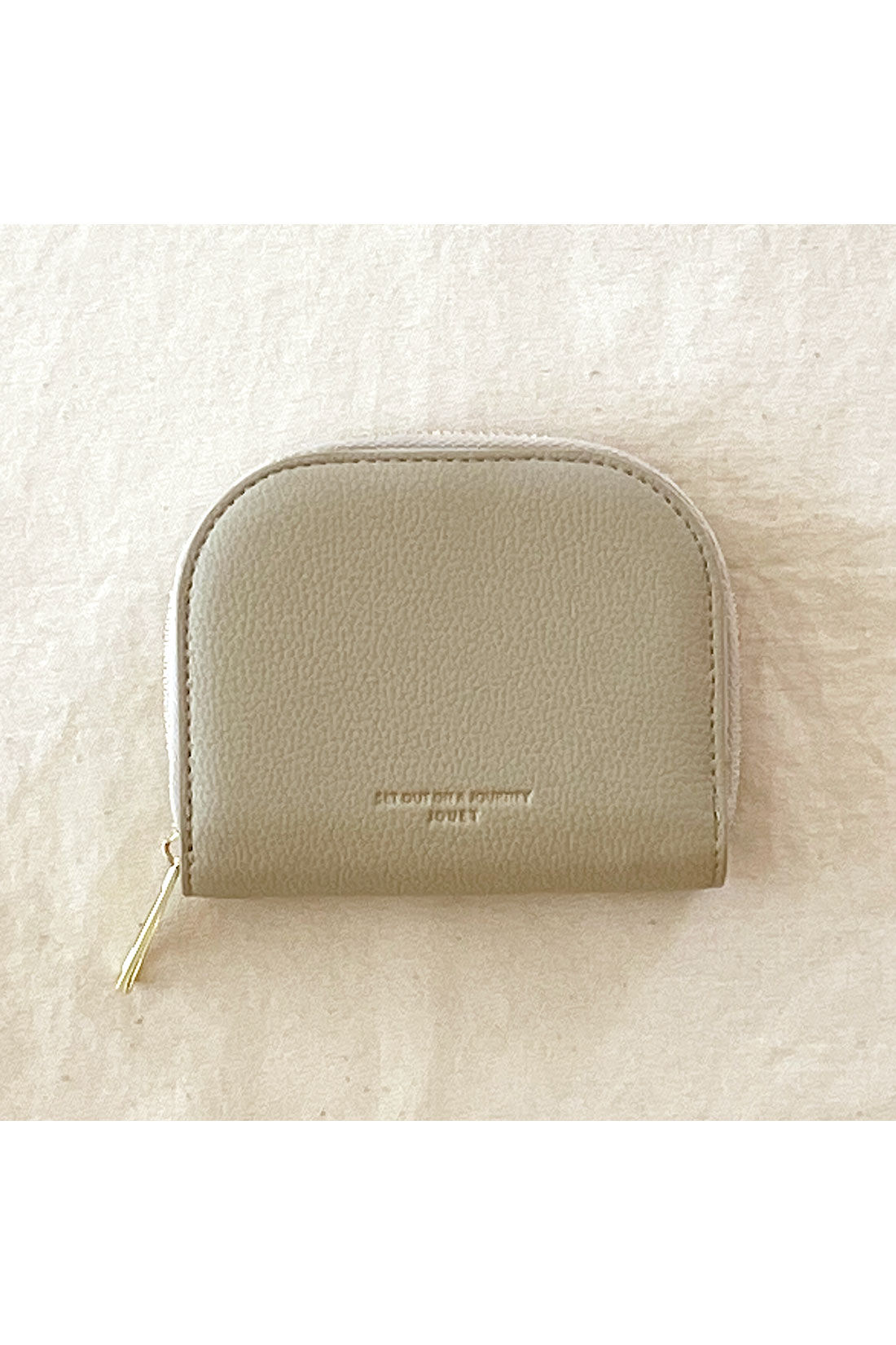 SYRUP. [シロップ．]|【WEB限定】 ハーフムーン二つ折り財布【シロップ．バスケット】|2.ライトグレー