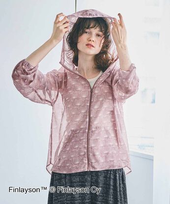 SYRUP. [シロップ．] | フィンレイソン シアー プリントパーカー〈エステル〉